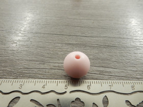 Silikonihelmi, 12mm, vaaleanpunainen, 1kpl