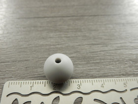 Silikonihelmi, 12mm, vaaleanharmaa, 1kpl