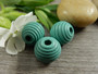 Puuhelmi, 14mm, vihreä, 10kpl
