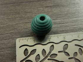 Puuhelmi, 14mm, vihreä, 10kpl