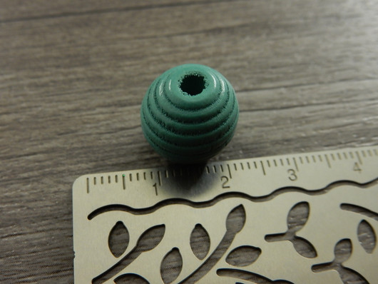 Puuhelmi, 14mm, vihreä, 1kpl
