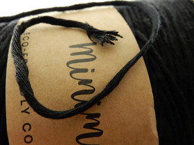 Makramee lanka, musta, 1m