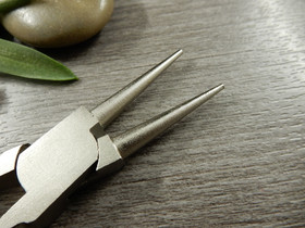 Pyöröpäiset korupihdit, 12cm, musta, 1kpl