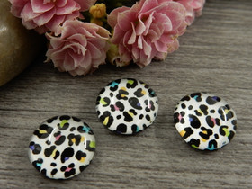 Kapussi täplä, 12mm, moniväri, 1kpl