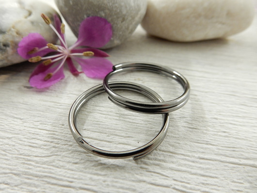 Avainrengas, 20mm, gunmetal, 1kpl