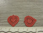Sydänriipus, 15x14mm, punainen, 1kpl