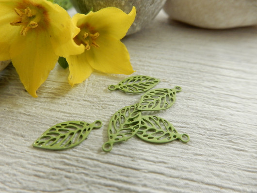 Lehtiriipus, 11x5mm, vihreä, 1kpl