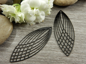 Pisarariipus, 40x16mm, musta, 1kpl