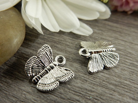 Perhonenriipus, 12x13mm, kromi, 1kpl