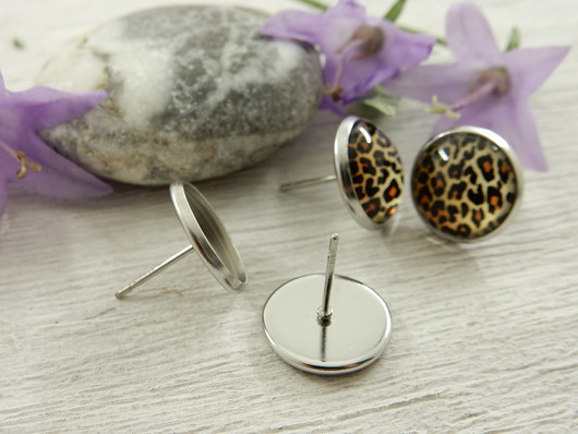 Korvakorutappi kapussille, 12mm, rst, 1pari