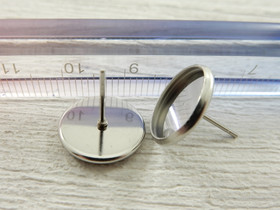 Korvakorutappi kapussille, 12mm, rst, 1pari