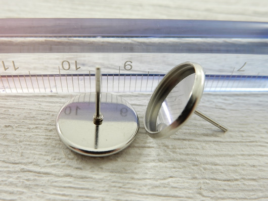 Korvakorutappi kapussille, 12mm, rst, 1pari