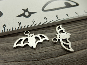 Lepakkoriipus, 16x23mm, kromi, 1kpl