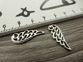 Siipiriipus/linkki, 24x9mm, kromi, 1kpl