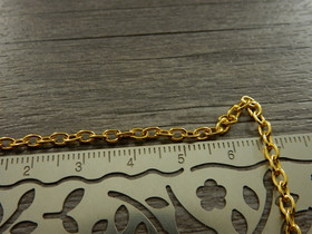 Ankkuriketju, 4x3x0.7mm, kulta, 1m