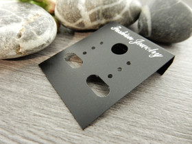 Korvakorukortti, 3.7x3cm, musta, 1kpl