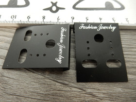Korvakorukortti, 3.7x3cm, musta, 1kpl
