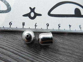 Helmihattu, 11x10mm, kromi, 10kpl