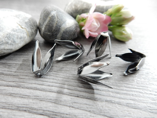 Helmihattu Tähkä, 13x8mm, gunmetal, 10kpl