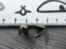 Helmihattu Tähkä, 13x8mm, pronssi, 10kpl