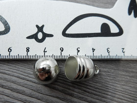 Nauhanpää, 12x18mm, kromi, 10kpl