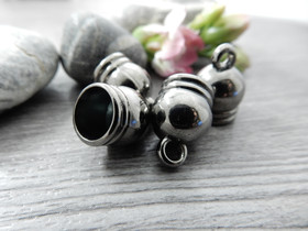 Nauhanpää, 10x14mm, gunmetal, 10kpl