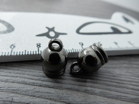 Nauhanpää, 10x14mm, gunmetal, 10kpl
