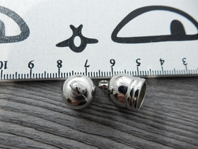 Nauhanpää, 10x14mm, kromi, 10kpl