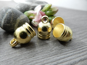 Nauhanpää, 10x14mm, kulta, 10kpl