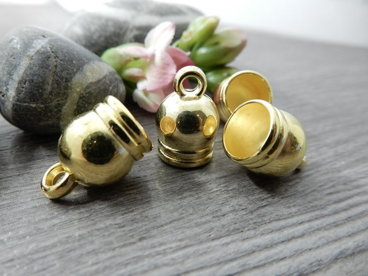 Nauhanpää, 10x14mm, kulta, 10kpl