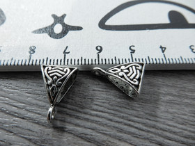 Riipuspidike, 15x10mm, kromi, 1kpl