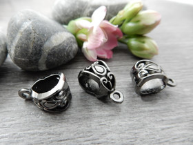 Riipuspidike, 13x8mm, gunmetal, 1kpl