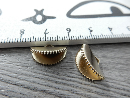 Nauhanpää, 15x10mm, vaaleakulta, 10kpl