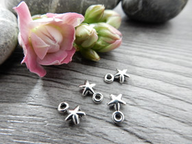 Tähtiriipus, 7x4mm, kromi, 1kpl