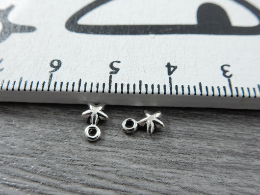 Tähtiriipus, 7x4mm, kromi, 1kpl