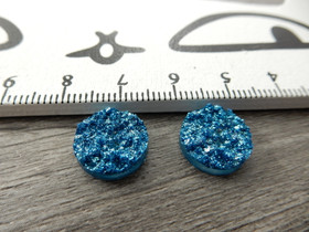 Kapussi rösöpinta, 12mm, turkoosi, 1kpl