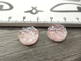 Kapussi rösöpinta, 12mm, vaaleanpunainen, 1kpl
