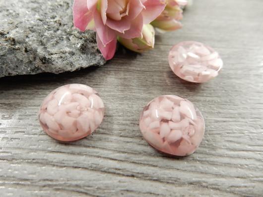 Kapussi hile, 12mm, vaaleanpunainen, 1kpl