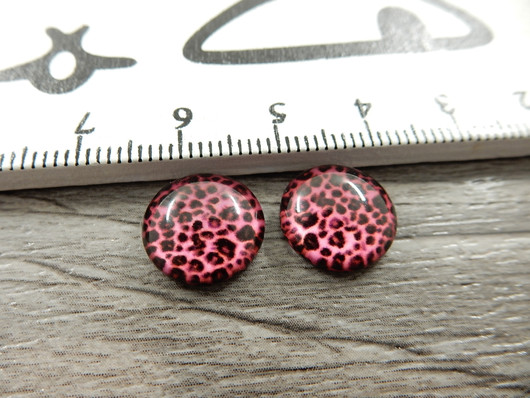 Kapussi kuvio, 12mm, pinkki, 1kpl