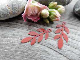 Lehtiriipus, 22x9mm, punainen, 1kpl 