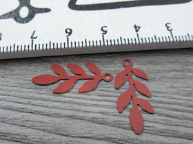 Lehtiriipus, 22x9mm, punainen, 1kpl 