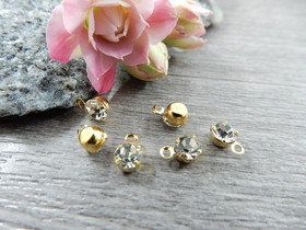 Strassiriipus, 5.5x3.mm,18K/kulta, 1kpl