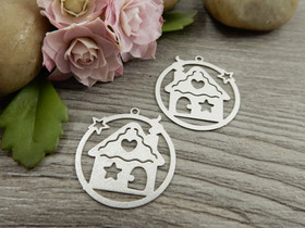 Taloriipus, 20x22mm, mattahopea, 1kpl