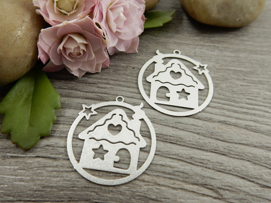 Taloriipus, 20x22mm, mattahopea, 1kpl