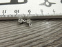 Strassiriipus, 6x4mm, kirkas/kromi, 1kpl