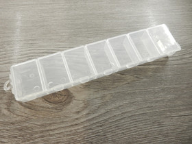 Säilytysrasia, 15x2x3.5cm, kirkas, 1kpl