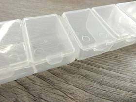 Säilytysrasia, 15x2x3.5cm, kirkas, 1kpl