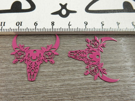 Kalloriipus, 28x30mm, fuksia, 1kpl