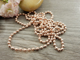 Palloketju/valmisketju, 2.4mm/70cm,vaalearuusukulta, 1kpl