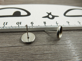 Korvakorutappi kapussille, 8mm, rst, 1pari